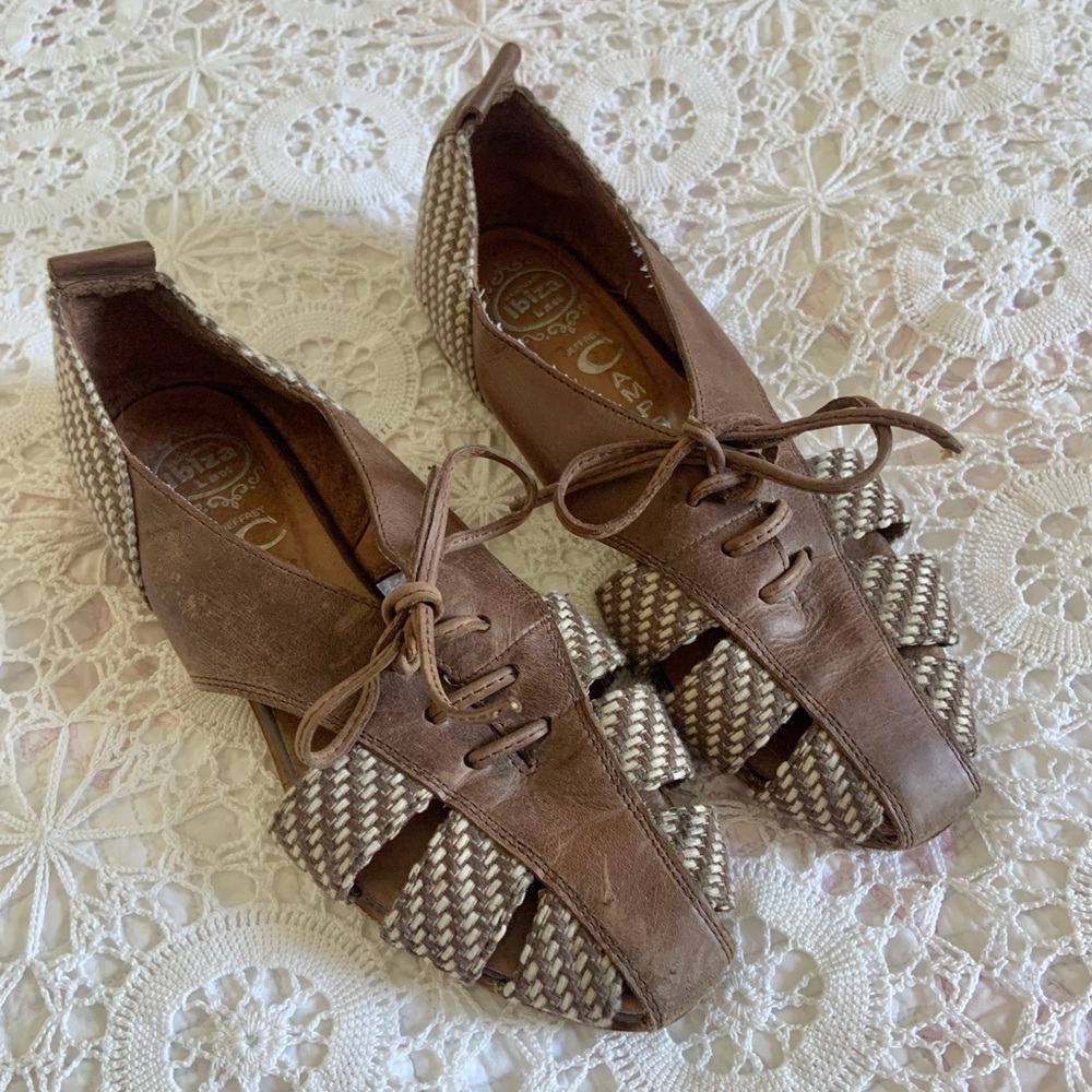 Jeffrey Campbell handmade Ibiza last Oxford heeled flats